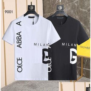 Camisetas para hombres 2023 Nuevo diseñador de camiseta de lujo Camiseta de calidad Camiseta de manga corta Primavera Verano Marea Hombres y mujeres Camiseta Tamaño M-Xxx Dhplk