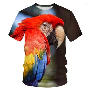 Camisetas para hombre 2023, camiseta con estampado de flores y pájaros, estilo veraniego, camisetas divertidas de manga corta a la moda para hombres y mujeres, camisetas informales en 3d