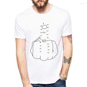 Camisetas para hombre, camiseta blanca desvergonzada con gesto divertido F You, camisetas de Hip Hop Rap, conectan estos puntos 2023