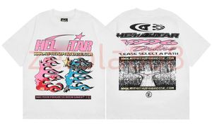 T-shirts hommes 2024 Hell Star T-shirts Hip Hop Tête imprimée Hellstar T-shirt High Street Hommes Femmes Manches courtes Top Tee Stick Drill T230831 2XL
