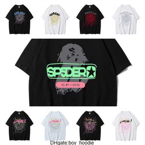 Camisetas para hombres 2024 World Wide Spider T-shirt Hombres Mujeres 1 Brown Young Thug Sp5der T Shirt 555555 Tops Shadow Graphic Manga corta T221130 JHDO