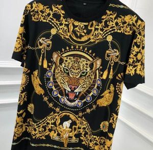 T-shirts pour hommes 20ss Brand Fashion Tiger Floral Gothic Punk Casual Print Cotton Tee For Men