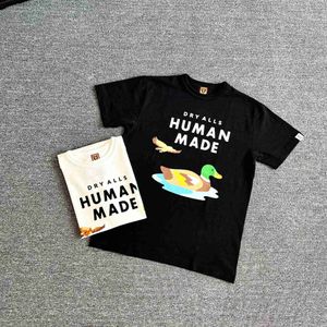 Camisetas de hombre 22SS Cabeza de tigre de dibujos animados Impresión 100% algodón Tamaño de la UE HECHO POR HUMANOS Camiseta Hombres Mujeres Streetwear Verano Genshin Impact Techwear L230707
