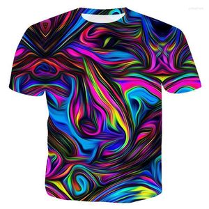 T-shirts pour hommes 3D Graphic Summer Respirant Casual Sports Shirt Homme Femme Mode Streetwear O-Neck Tops