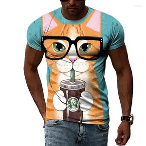 Hommes t-shirts impression 3D Animal chemise été mode col rond hommes hauts drôle décontracté à manches courtes Style mignon t-shirt taille XS-6XL hommes