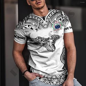 Camisetas para hombres impresión 3D Camiseta de manga corta Polinesia Tribu Harajuku Regalo personalizado Rutina divertida 2023 Tendencia