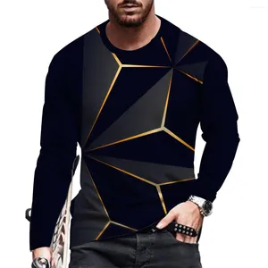 Camisetas para hombre Gráficos abstractos Camisetas con estampado 3D Hombres Mujer Moda Camisa de manga larga Jerséis de gran tamaño Harajuku Camisetas para niños Tops Ropa