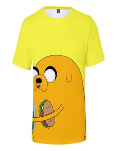 T-shirts pour hommes Adventure Time 3D Print T Shirt Femmes Hommes Harajuku Streetwear Hip Hop Finn et Jake The Dog Face Cosplay Tshirt Summer Tops Z0522