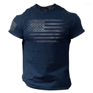 T-shirts pour hommes American USA Flag T-shirts Imprimer Hommes Femmes Mode Chemise en coton à manches courtes Streetwear Harajuku Unisexe Tees Tops Vêtements