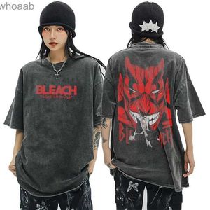 T-shirts hommes Anime T-shirts Hommes Femmes Bleach Zaraki Kenpachi T-shirt imprimé 100% coton graphique Punk Harajuku Tees de haute qualité Vêtements pour hommes 240130