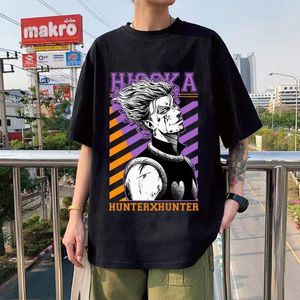 Männer T Shirts Anime X Hisoka Grafik Shirt Männer Frauen Mode Casual T-shirt Harajuku Baumwolle Übergroßen Tees Streetwear