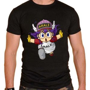 T-shirts masculins Arale Classic Swt Girls Man Cotton T-shirt Dr Slump Norimaki Are Cartoons anime blusas harajuku décontracté short slve tops T240510