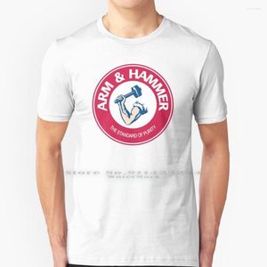 Camisetas para hombre Arm Hammer Bicarbonato de sodio Logo Camisa Algodón 6XL Vintage y Lavado de ropa Músculo