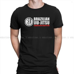 Camisetas para hombre BJJ Brazilian Jiu Jitsu Submission Grappling camiseta gráfica para hombre Tops Vintage camisetas alternativas ropa algodón Harajuku camisa