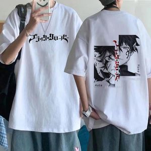 T-shirts pour hommes Chemise de trèfle noir Hommes T-shirts de mode T-shirt en coton T-shirt surdimensionné T-shirt pour garçons Tops T-shirts Blanc Unisexe Tee Summer Manga Top