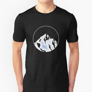 T-shirts pour hommes Blue Ice Glacier Mountain Shirt Col rond T-shirts à manches courtes Snow