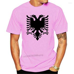 Mascas para hombres Marca 2023 Summer Manga corta Cool Casual Albania - FOTL Ringer Albanian Flag Tee Camiseta Logotipo