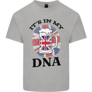 T-shirts pour hommes British Beer Its In My DNA Union Jack Flag T-shirt en coton pour hommes
