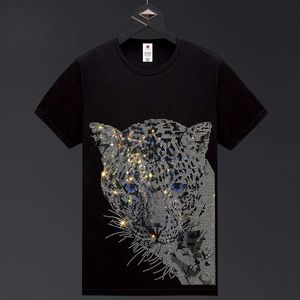 Camisetas de hombre BSelling Camiseta con estampado de leopardo para hombre Camiseta de manga corta Streetwear Diseño de moda casual Marca delgada Hombres y mujeres Camisetas J230721