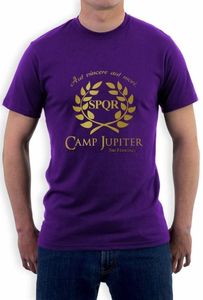 Camisetas de hombre Campamento Mestizo Ramas Camiseta Júpiter Spqr Púrpura Sci-Fi Percy Jackson