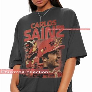 T-shirts pour hommes Carlos Sainz Jr. Shirt Merchandise Vintage Bootleg Professional Car Racer Tshirt 230522
