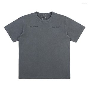 Camisetas de hombre CAVEMPT C.E Camiseta Hombre Mujer 1:1 Figura Teléfono Gráfico Batik Ropa