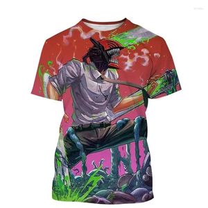 T-shirts pour hommes Chainsaw Man 3D Imprimer T-shirts Streetwear Anime Hommes Femmes Mode Surdimensionné Chemise à manches courtes O-Cou Enfants Tees Tops Vêtements