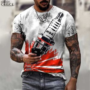 Camisetas de hombre CLOOCL Camisetas de hombre Gráficos 3D Bujías NGK Jerseys Moda Casual Tops Sudaderas Ropa de hombre Camiseta Harajuku S-7XL L230520 L230520