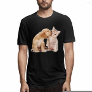T-shirts pour hommes Cocker épagneul et chaton amour T-shirt à manches courtes hauts d'été t-shirts de mode