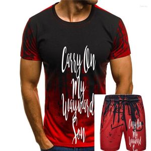 T-shirts masculins Cool Carry On My Wayward Son Shirt Short à manches à manches manches Colon T-shirt TV surnaturel Tops Tops Fans Vêtements Merch