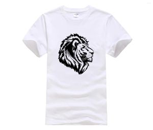 T-shirts pour hommes en coton Fun Casual Print Fashion Summer Shirt Lion Mens Short Sleeve For Women