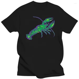 T-shirts pour hommes Crawfish Homard Violet Vert Drôle Mardi Gras Carnaval T-Shirt Chemise Pour Hommes Europe Coupons Coton À La Mode