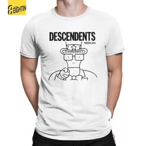 T-shirts masculins Crazy Yes You Descendants Nofx Guns T-shirt Men Crewneck Cotton T-shirts à manches courtes t-shirt graphique Tops imprimés T240425