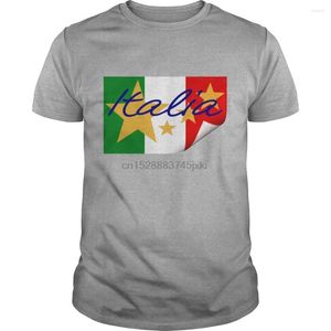 T-shirts pour hommes Curl Men Cool Women T-shirt Tshirt Italy Flag Short Sleeve