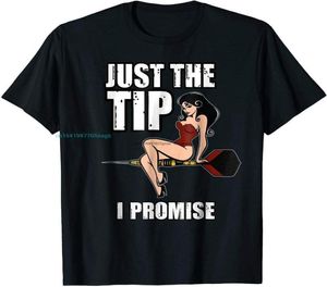 T-shirts pour hommes Fléchettes drôle juste la pointe que je promets sexy pin-up fille chemise t-shirt taille m-xl2761840