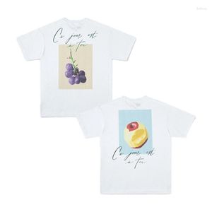 Camisetas de hombre DESCENDANT DCDT Calificación conjunta Estilo de firma Fruta Manzana y uva Camiseta de manga corta Hombres Mujeres