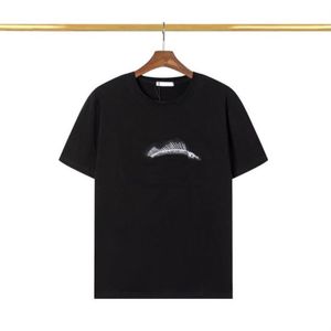 T-shirts pour hommes Designer pour hommes femmes chemises de broderie d'os de poisson t-shirt de mode avec des lettres d'été à manches courtes t-shirt taille asiatique M-3XL