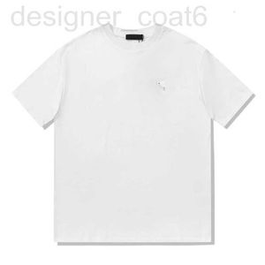 T-shirts pour hommes Designer High Version P Family New Chest Triangle inversé Cuir Standard Iron Brand Logo Correct Fashion OS T-shirt à manches courtes