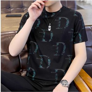 T-shirts pour hommes Designers Chaopai Summer Short Sleeve 2023 New Korean Youth Trend T-shirt Casual Men's Printed Half Sleeve Slim Fit T-shirt