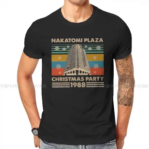 T-shirts pour hommes Die Hard Film Fête de Noël 1988 Bruce Willis T-shirt pour hommes Nakatomi Plaza Rétro Polyester Chemise Cadeau Vêtements Tops 6XL