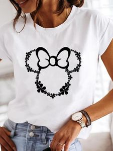 T-shirts pour hommes Style d'oreille Amour Tendance Souris T-shirts graphiques décontractés Vêtements Vêtements Femmes Femme Manches courtes Imprimé Mode Lady Tee Top