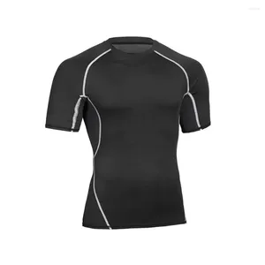 T-shirts pour hommes Robe aubergine Chemise Hommes Mode d'été Casual Bodybuilding Sport Fitness Banded Bottom