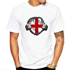 Camisetas de hombre CAMISETA DE INGLATERRA Bandera Fútbol Rugby Día de San Jorge Kit de críquet inglés Gimnasio Top