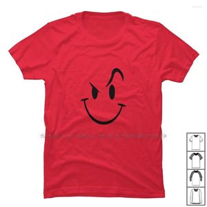Camisetas para hombre Evil Acid House cara sonriente Camisa para hombre algodón dibujos animados sonrisa Miley Humor Nerd
