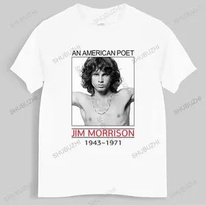 Camisetas para hombre, camiseta de marca de moda para hombre, camiseta de ventilador de Jim Morrison, camiseta musical, camisetas geniales para adolescentes Unisex
