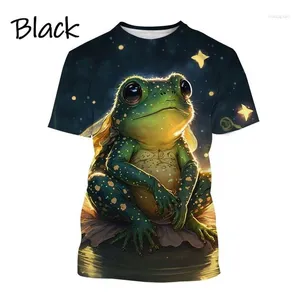 T-shirts pour hommes mode dessin animé Animal grenouille impression 3D été unisexe sport T-shirt