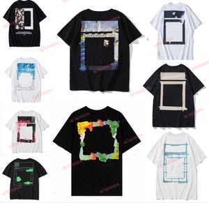 Camisetas de hombre Moda Luxurys Offes Ropa Camisetas para hombre y mujer Camisetas sueltas Tops Hombre Casual Street Graffiti Shirt Sudadera Camisetas Offs White Oversized G7