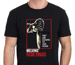 T-shirts pour hommes Chemise de mode The Melvins Redd Cross Tour Black Punk