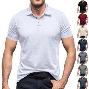 Camisetas para hombres Moda Primavera y verano Casual Botones de manga corta Solapa Maternidad Calcetines para hombre No Show Big Tall