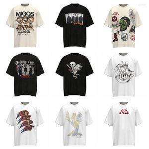 Hommes t-shirts mode Streetwear Y2k qualité supérieure surdimensionné Vintage coton marque ample t-shirt hauts pour hommes vêtements